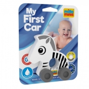 Milla Minis My First Car Animals Zebra White (0150)
