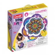 drawing toy with threads and pegs